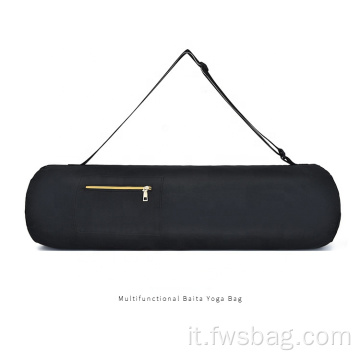 Sacca da palestra tela ispessimento borsa da yoga portatile sacchetto multifunzione per zaini da yoga a cross-body